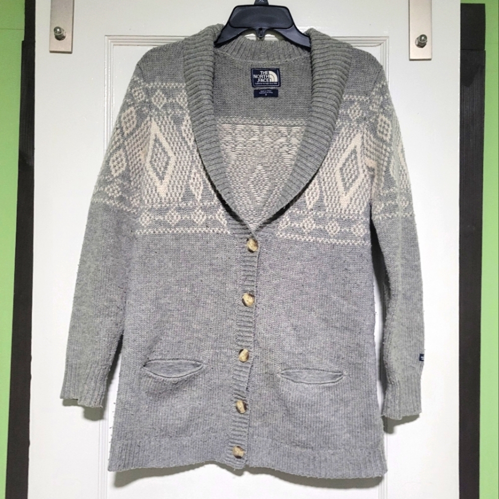 The North Face Gray Cardigan Sweater